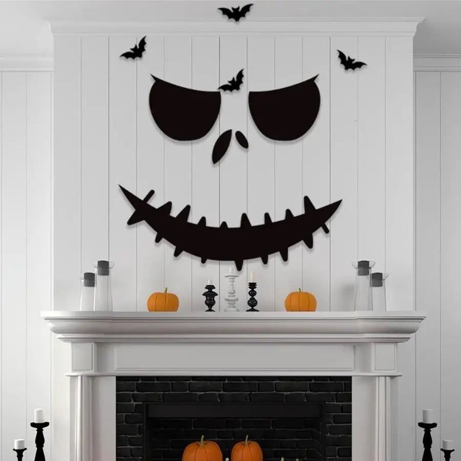 2026 Evil Pattern Halloween Wall Sticker Removable Decal Waterproof Decor For Door Window Indoor Home Party Supplies