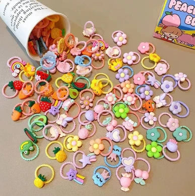 Baby thumb hair circle children's rubber band lovely girl's hair accessories tie hair rubber band does not hurt hair and has