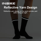 INBIKE Summer Cycling Socks Men Sports Compression Running Socks Biking Socks Crew Length Breathable Basketball Football Socks