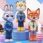 Disney Zootopia Scalable Toothbrush Cute Nick Judy Anime Figures Transformable Soft Bristled Toothbrush Fine Bristled Kids Gifts