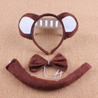 Anime Cute Animal Dress Cosplay Giraffe Frog Tiger Mouse Monkey Costumes Accessory Sweet Headwear Tail Bow Birthday Day Gifts