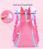 Children Girl Backpack Waterproof Pink School Bag for Kids Comfort