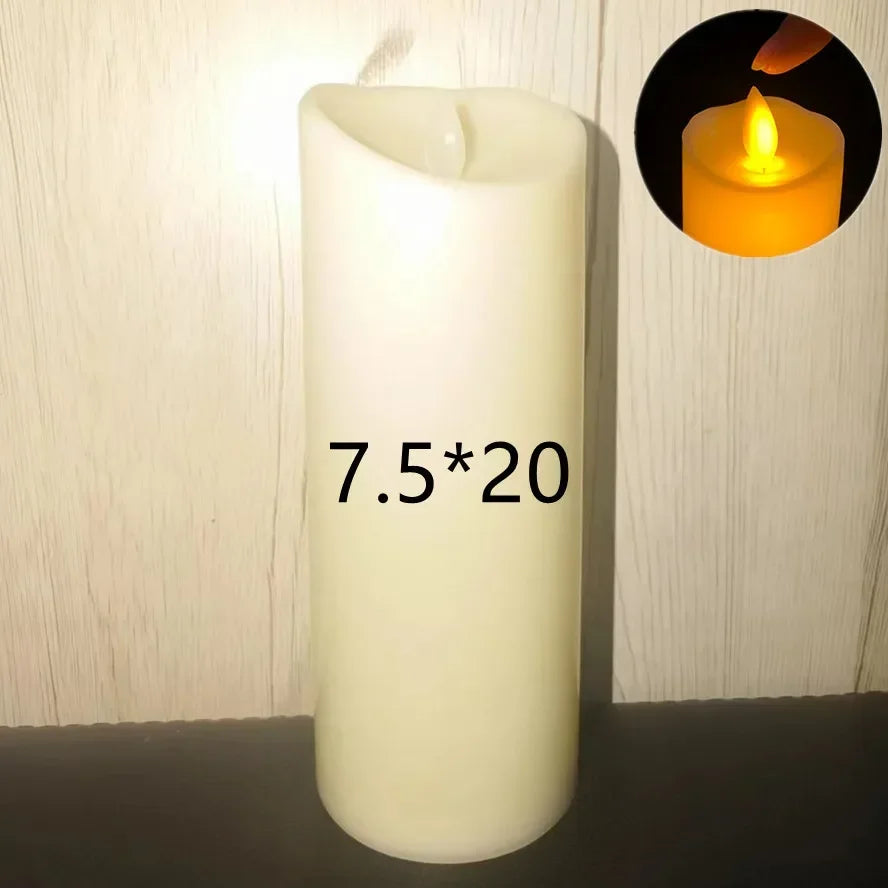 10~1PCS Wholesale LED Candles Flameless Flickering Light Flameless Candle for Christmas Wedding Decor Birthday Party Supplie