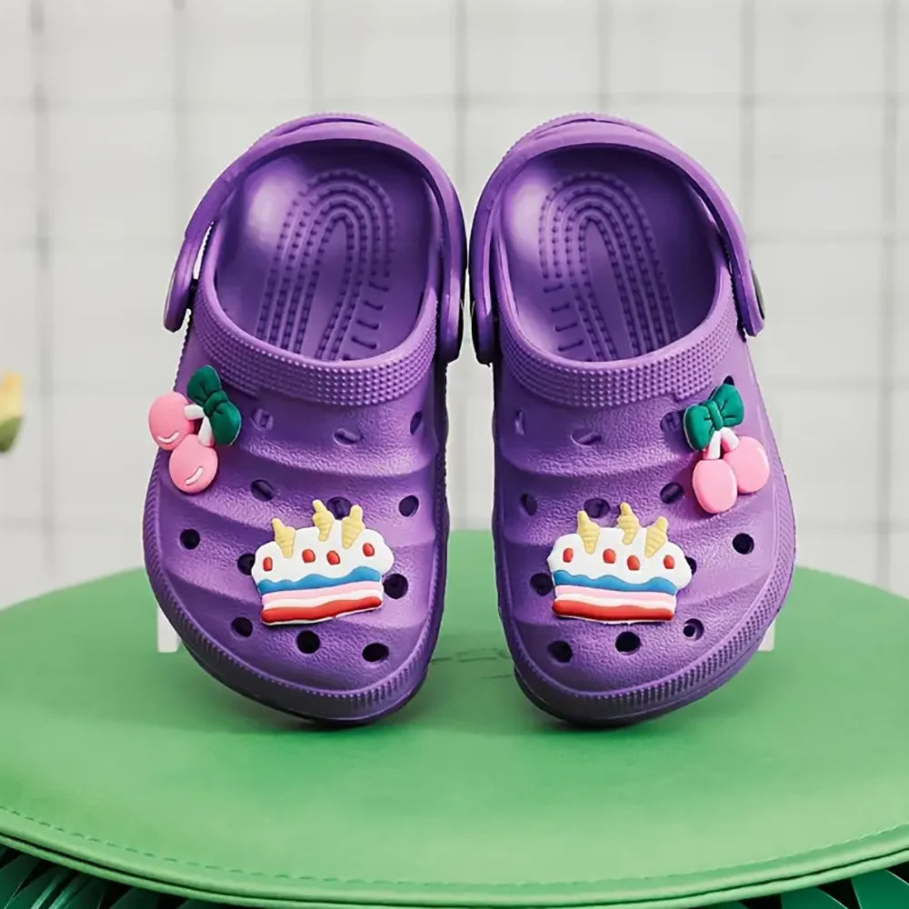 Kids DIY Cartoon Sandals Breathable Summer Slippers for Children