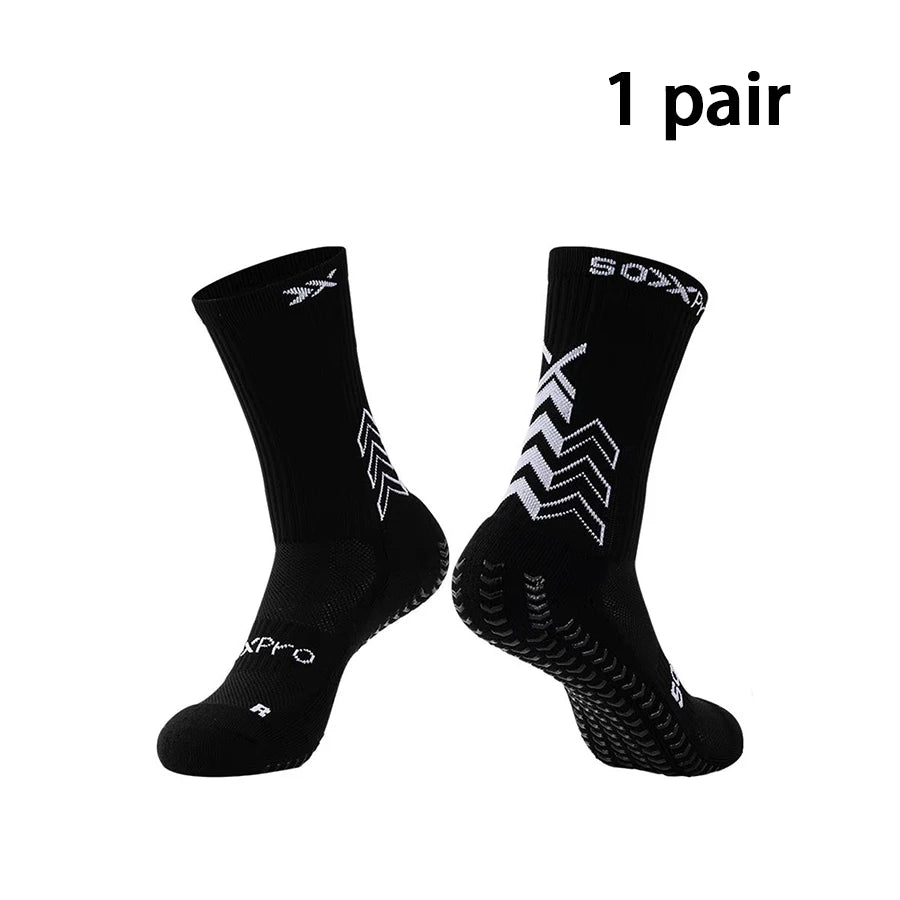 1/2/3 Pairs Soccer Socks Gym Socks Football Socks Men Women Non-slip Elastic Sport Grip Socks Floor Yoga Socks Cycling Socks