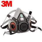 3M6200 Self-priming Filtering Gas Mask Half Mask For Paint Spraying Chemical Industry Gas Dust Hoods.