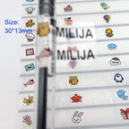 Waterproof Tag Self-adhesive Baby Name Sticker Custom Personalized Kindergarten Hebrew Label For Children School Stationery
