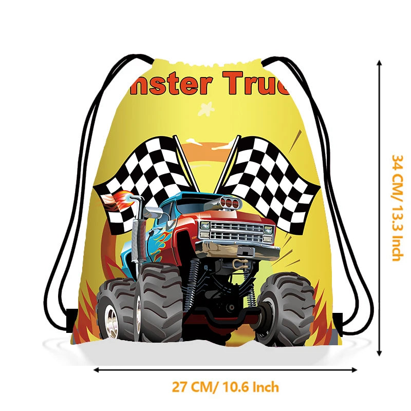 1pc Non Woven Drawstring Bag Birthday Party Gift Bag for Boys Girls Shoulder Storage Bag Multiple Themed Parties to Choose from
