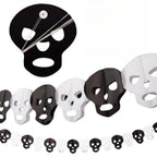 Halloween Paper Banner Spider Pumpkin Ghost Bat Paper Chain Halloween Decoration Garland Banner Paper Pull Flower Party Supplies