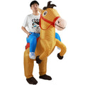 Riding Horse Inflatable Costume Halloween Show Costume Funny Animal Ride Walking Jazz Horse Inflatable Costume