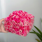 50/100Pcs Colorful Basic Nylon Ealstic Hair Ties for Girls Ponytail Hold Scrunchie Rubber Band Kid Fashion Hair Accessories