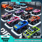 New RC Car MINI Alloy 1/64 Remote Control Car Convenient to Carry 60 Minutes of Work Time Children's Gifts Electronic Toys