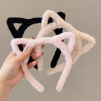 1 Plush Cat Ear Headband with Cute and Girlish Style, Perfect for Daily Use, Cute and Eye-catching