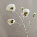 Poppy Artificial Flowers 65cm Long Stem Fake Flowers For Home Decor Garden Wedding Party Decoration DIY Flower Arrangement New