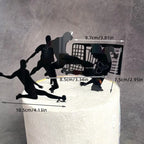Football Boy Cake Topper Soccer Player Doll Decor for Birthday Party Sports Theme Childrens Celebration Supplies Cupcake Decor