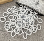 50/100Pcs Colorful Nylon Hair Bands for Children Scrunchie Hair Ties Rubber Band Kids Elastic Hair Leagues Girl Hair Accessories