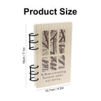 A5 A6 Frosting  Thick line Acrylic Loose Leaf Binder Cover DIY Account Book Journal Planner Office Stationery Supplies