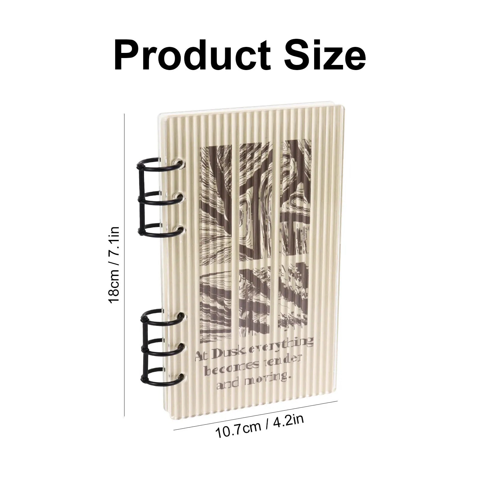 A5 A6 Frosting  Thick line Acrylic Loose Leaf Binder Cover DIY Account Book Journal Planner Office Stationery Supplies