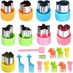 Sandwich Cutters Set for Children Food Cookies Bread Mold Maker Fruit and Vegetable Shapes Cutting Mould Baking Tools for Kids