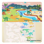 Sticker Books 3D Reusable Stickers Books Animal Dinosaurs Ocean World Vehicle Educational Travel Stickers