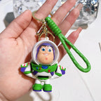 Disney Toy Story Figure Keyring Woody Buzz Alien Smarty Pants Car Keychain Cute Doll Pendant Birthday Christmas Gift for Kids