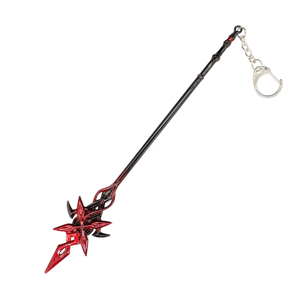 Game Impact Arlecchino Crimson Moon's Semblance Model Sword Cosplay Anime Hero Halloween Party Costume Necklace Fans Collections