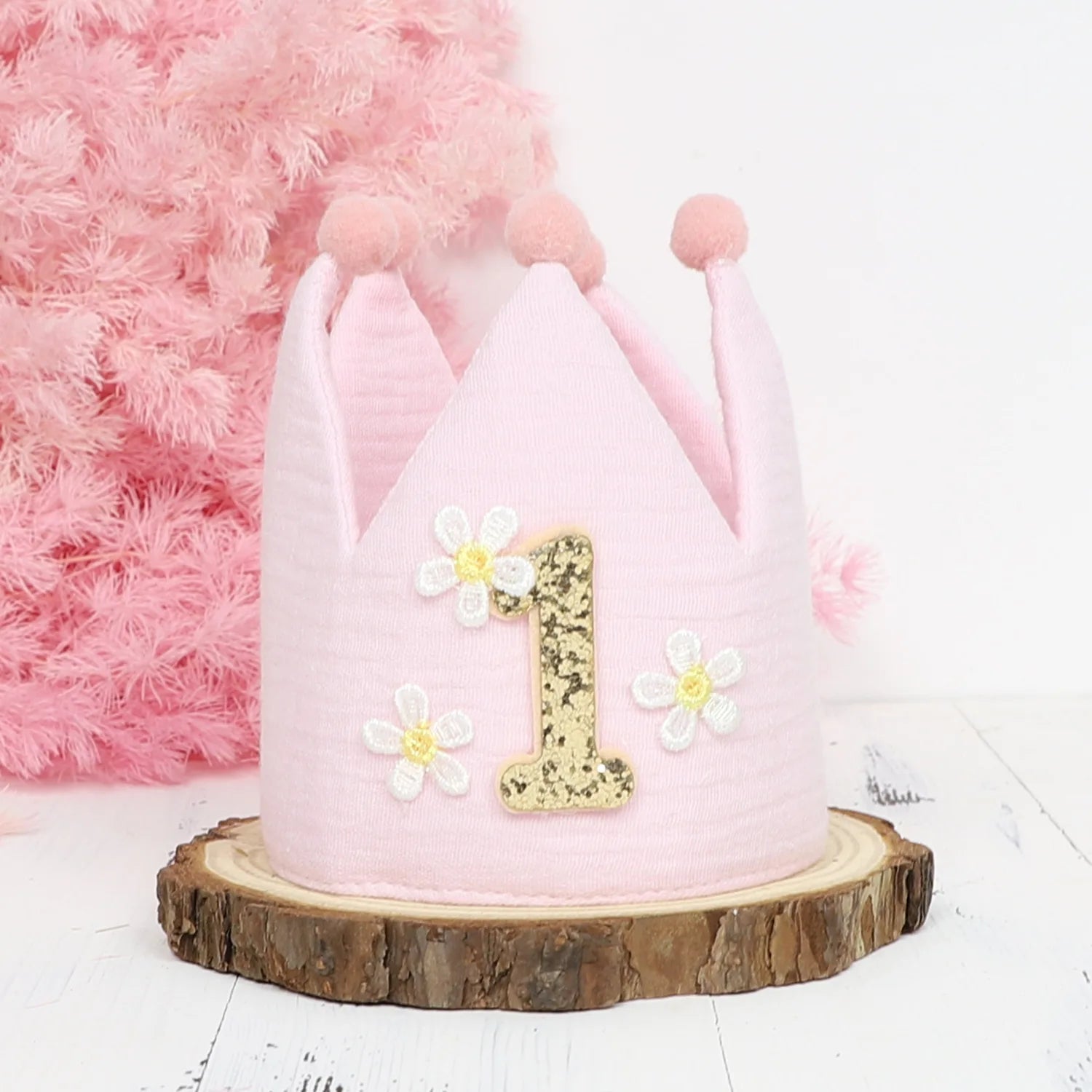 Boho 1st Birthday High Chair Banner Pink Party Decoration For Girl Baby Shower Wall Hangings Decorative For Kids Bedroom