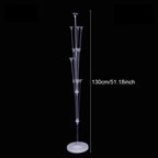 Runtowo 1set Birthday Balloon Stand Kit, Balloon Stand With Base And Pole For Wedding Birthday Party Decoration