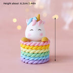 Unicorn Theme Cake Topper Happy Birthday Rainbow Stars Girl Birthday Baby Shower Party  Cake Decoration for Girl's 16th Birthday
