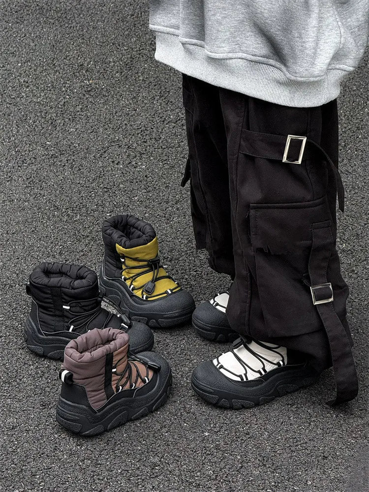 2025 New Winter Children Snow Boots For Boys Waterproof Warm Fur Rubber Sole Non-slip Fashion Girls Boots EU 26-37