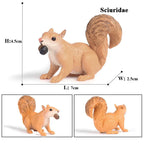 Oenux Wild Animals Simulation Rodent Marmot Mouse Model Squirrel Rat Chinchilla Action Figure Figurine Collection Cute Kid Toy