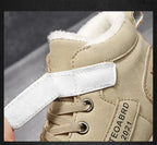 Winter Children's Boots Boys Plus Cashmere Thicken Warm Snow Boots Girls Non-slip Outdoor Boots Student Shoes Hiking Shoes