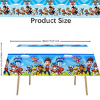 Birthday Paw Patrol Tablecloth Disposable Table Cloth Table Cover Paw Patrol Birthday party Decoration Party Favors supplies