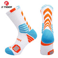 X-TIGER Sports Cycling Socks Breathable Cotton Aero Socks Bicycle Sock Running Hiking Camping Football Basketball Socks Unisex