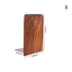 Nature Wooden Bookends Desktop Bookshelf Desk Organizer Office Home Book Accessories Storage Book Holder Wood Book Ends