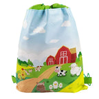 1pc Non Woven Drawstring Bag Birthday Party Gift Bag for Boys Girls Shoulder Storage Bag Multiple Themed Parties to Choose from