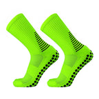 2023 New Silicone Anti slip Football Socks for Men and Women Gripping Outdoor Sports Running Soccer Socks