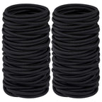10/30/50pcs 4MM Black Ponytail Holder Elastic Hair Bands Scrunchies For Women Men Girl Lady Hairband Leagues Headband Accessory