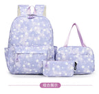 3Pcs/Set KPop Demon Hunter School Bags Girls Teens Rumi Mira Zoey Youth School Backpack Travel School Students Laptop Backpack
