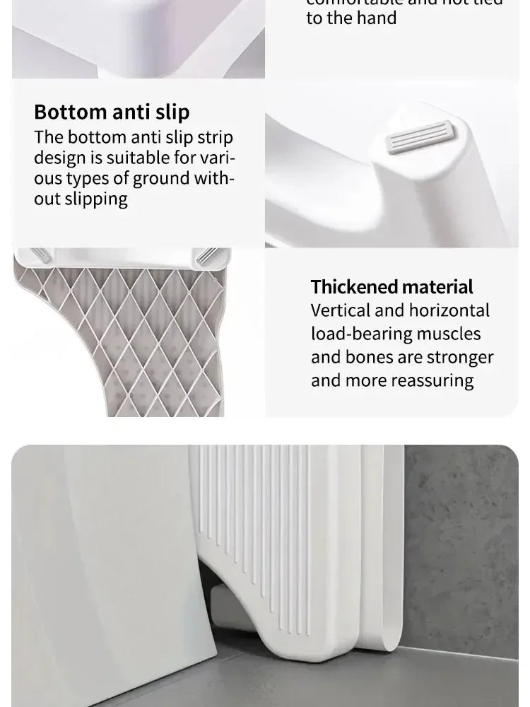 New Bathroom Squatty Potty Toilet Stool for Children Pregnant Woman Seat Elderly Toilet Foot Stand Stool Bathroom Accessories