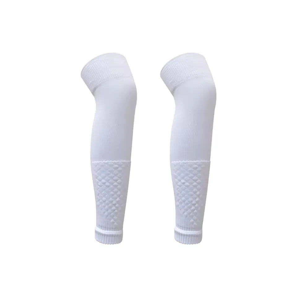 1Pair Knee Over Football Leg Guards Socks Breathable Comfort Calf Long Sock Adult Children Soccer Sports Shin Guards Leg Covers