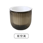 Transparent Hanging Basket Flower Pot for Lazy PeopleinsWind Self-priming Hydroponic Resin Large Diameter Fall-resistant Sunproo