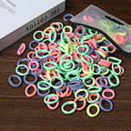 50/100Pcs Colorful Nylon Hair Bands for Children Scrunchie Hair Ties Rubber Band Kids Elastic Hair Leagues Girl Hair Accessories