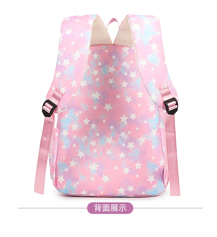 3Pcs/Set KPop Demon Hunter School Bags Girls Teens Rumi Mira Zoey Youth School Backpack Travel School Students Laptop Backpack