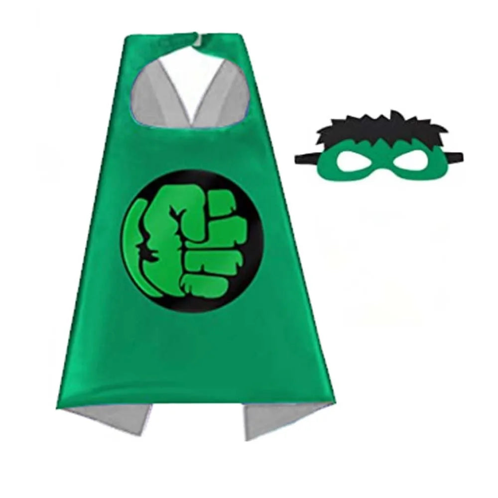 8 sets Superhero Capes for  Cool Halloween Christmas  Costume Cosplay Festival Party Supplies Favors Dress Up for boys girls