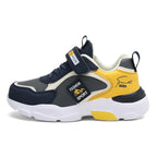 Autumn and Winter Children's Shoes, Boys' Sports Shoes, Leather Surface, Breathable, Non-Slip, Versatile Sports Shoes for Middle-Aged and Older Children, Elementary School Students