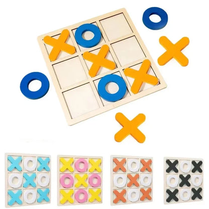 Montessori Wooden Mini Chess Board Game Educational Toy