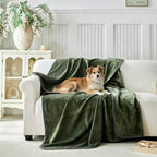 Waterproof Blanket for Bed Sofa Couch, Water Resistant Blanket，Reversible Leakproof Bed Cover for Adults Elderly Pets