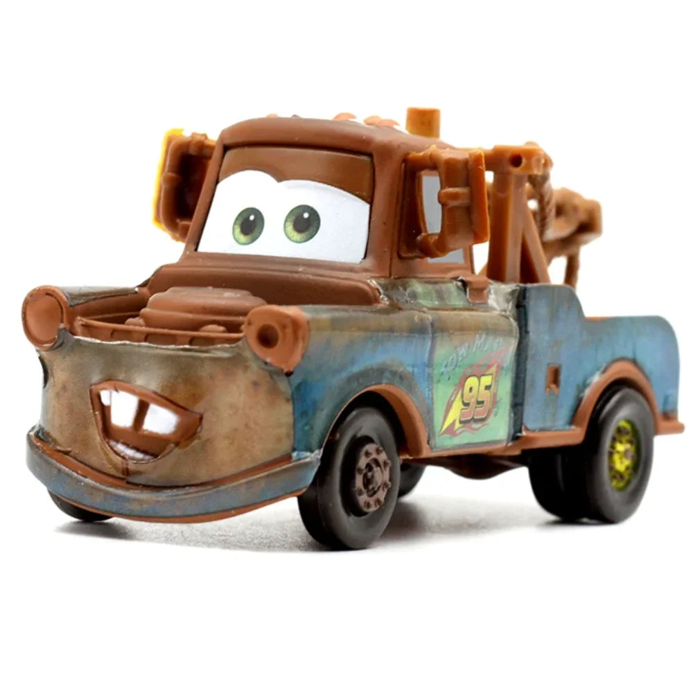 #NEW Children Car Pixar Cars 2 3 Lightning McQueen Fillmore Frank 1：55 Metal Model Racing Car Toy Children's Birthday Gift