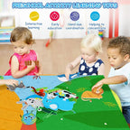 Farm Animals Felt Story Busy Board 4-in-1 Learning Activity Set